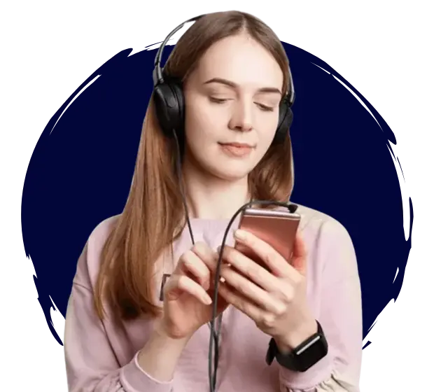 Audiobook production in a professional studio